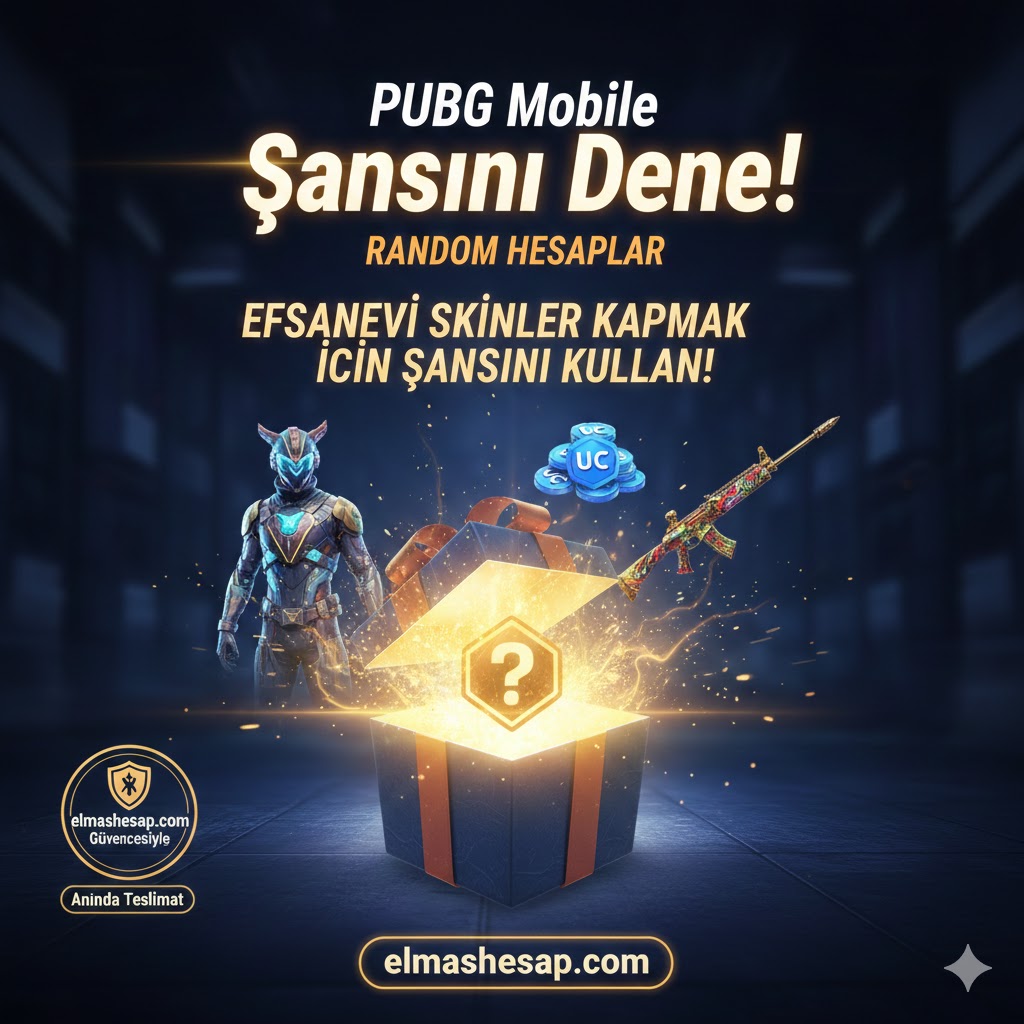 PUBG Mobile'da Şansını Denemeye Hazır mısın? Random Hesaplarla Sürprizlerle Dolu Bir Maceraya Atıl!
