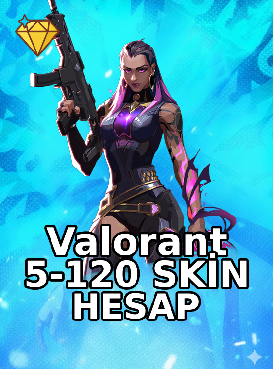 Valorant 5-100 Skinli Hesap